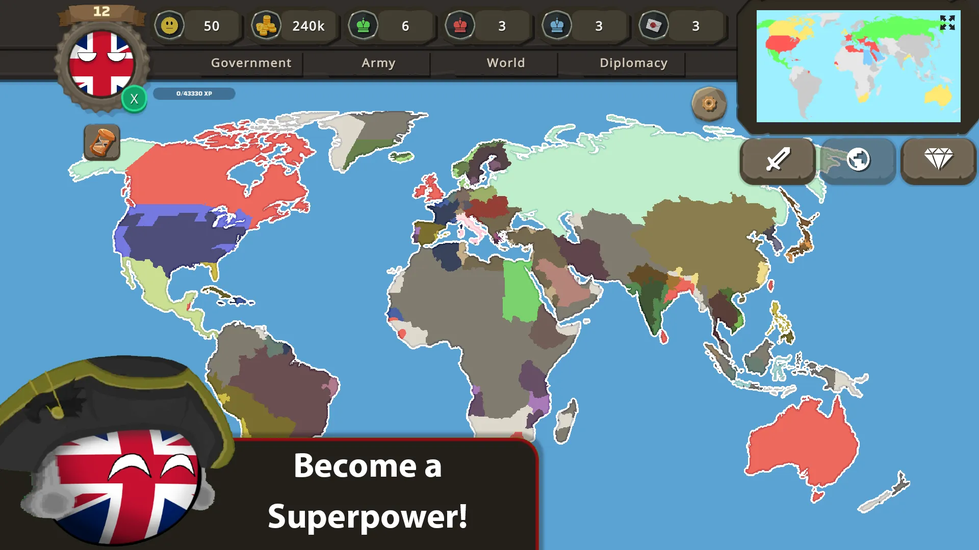 Countryballs at War v1.1.0 APK Мод (Меню, Бесплатные награды) Screenshot 1 Countryballs at War v1.1.0 APK Мод (Меню, Бесплатные награды) Screenshot 1