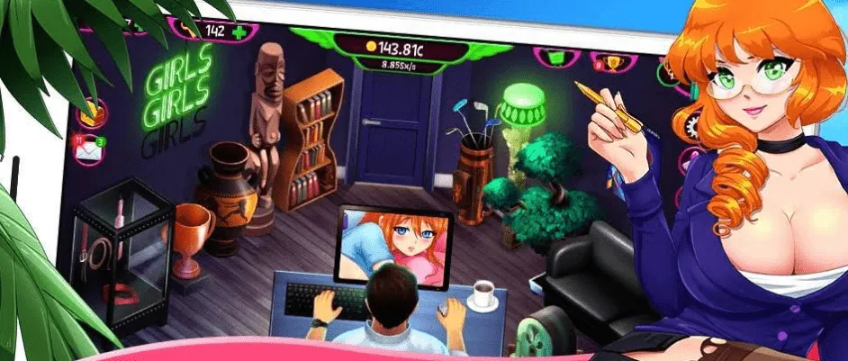 Fap CEO (18+) v1.113 APK Мод (Много денег) Screenshot 2