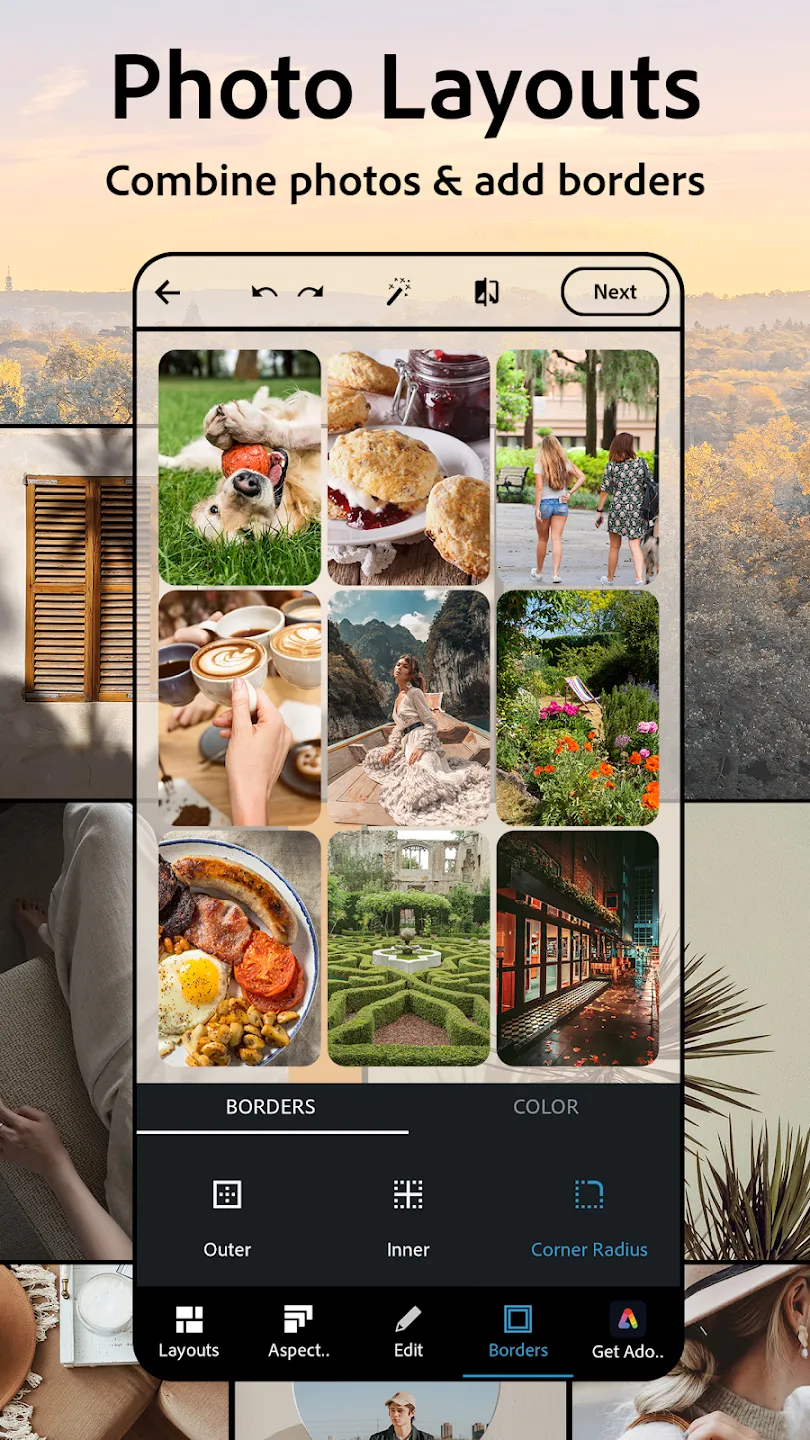 Adobe Photoshop Express v18.0.25 b1998 APK Мод (Всё открыто, Premium) Screenshot 2