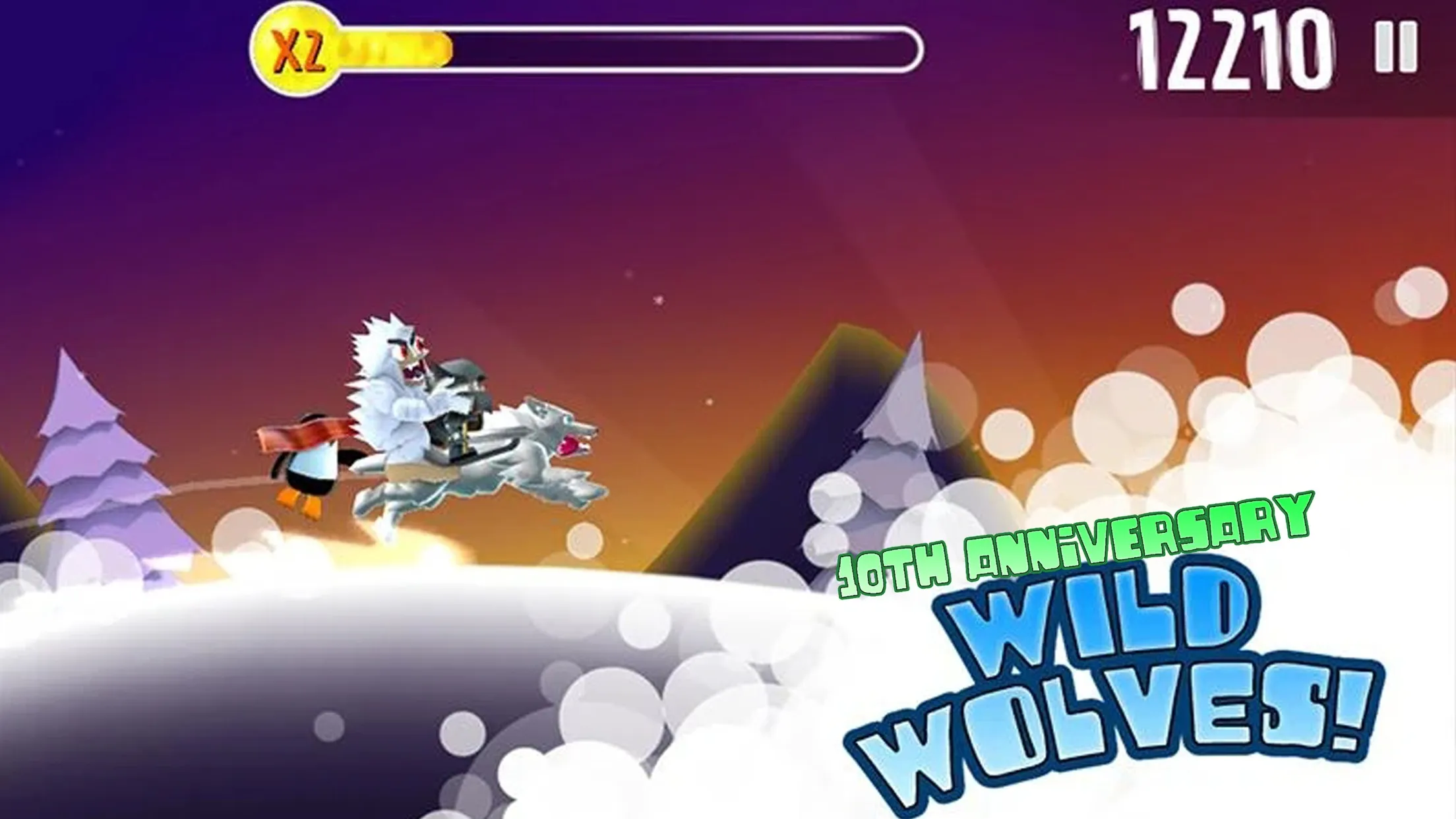 Ski Safari - 10-я Годовщина [мод: много денег] Screenshot 2