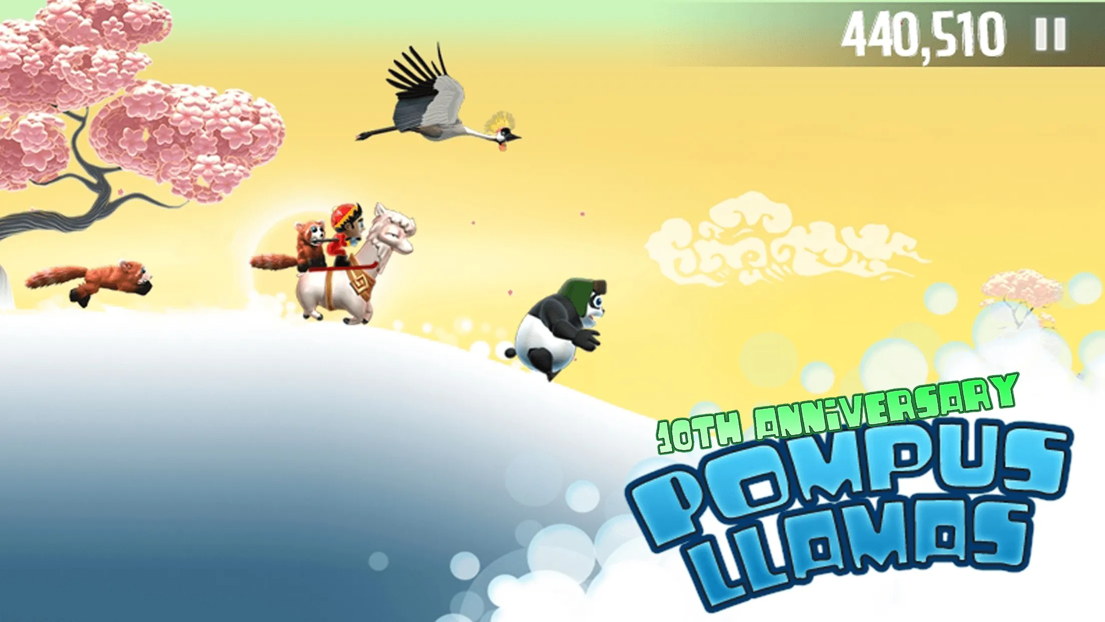 Ski Safari - 10-я Годовщина [мод: много денег] Screenshot 5