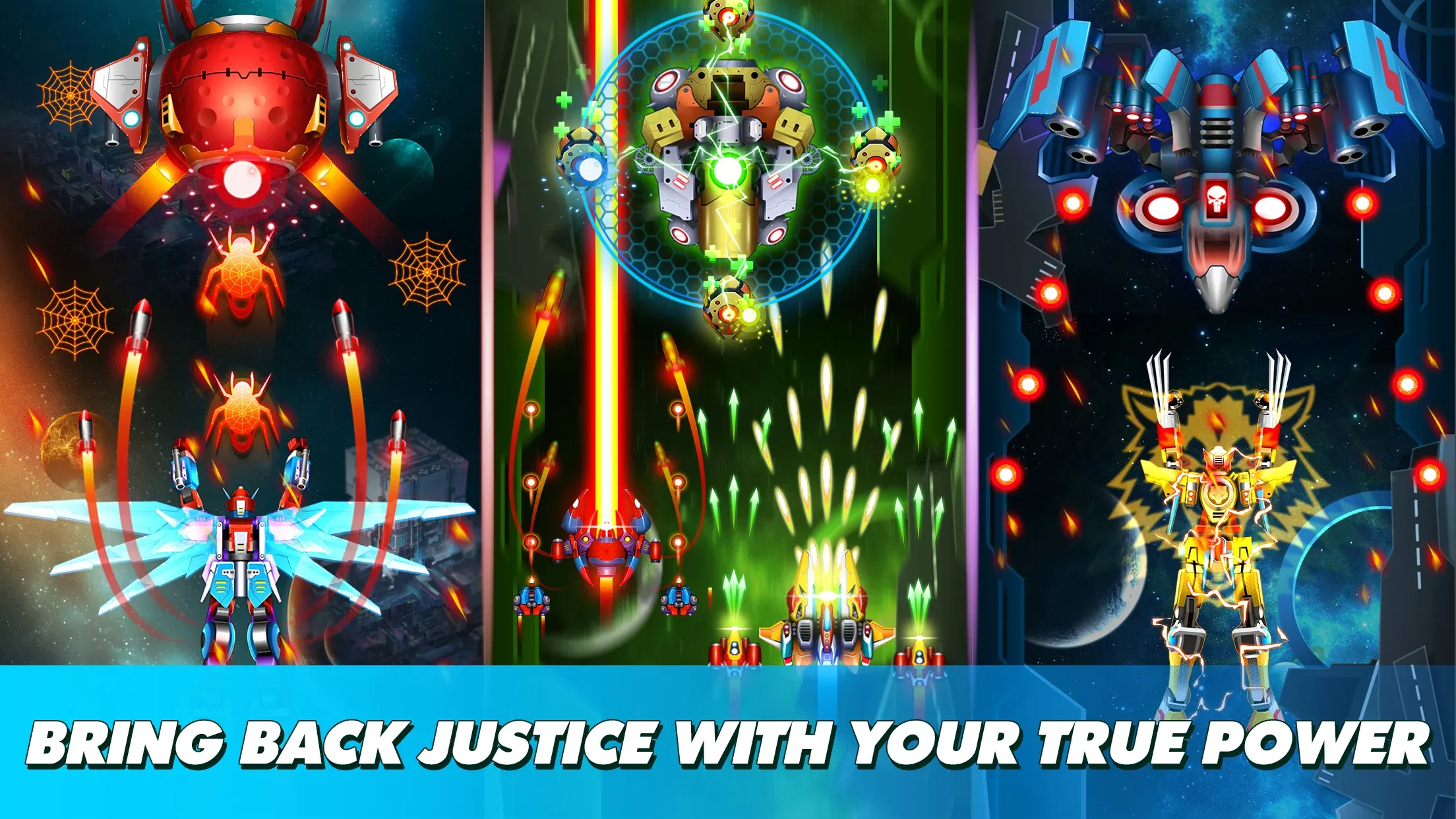 Thunder Fighter: Superhero v12.1 APK Мод (Много денег) Screenshot 5