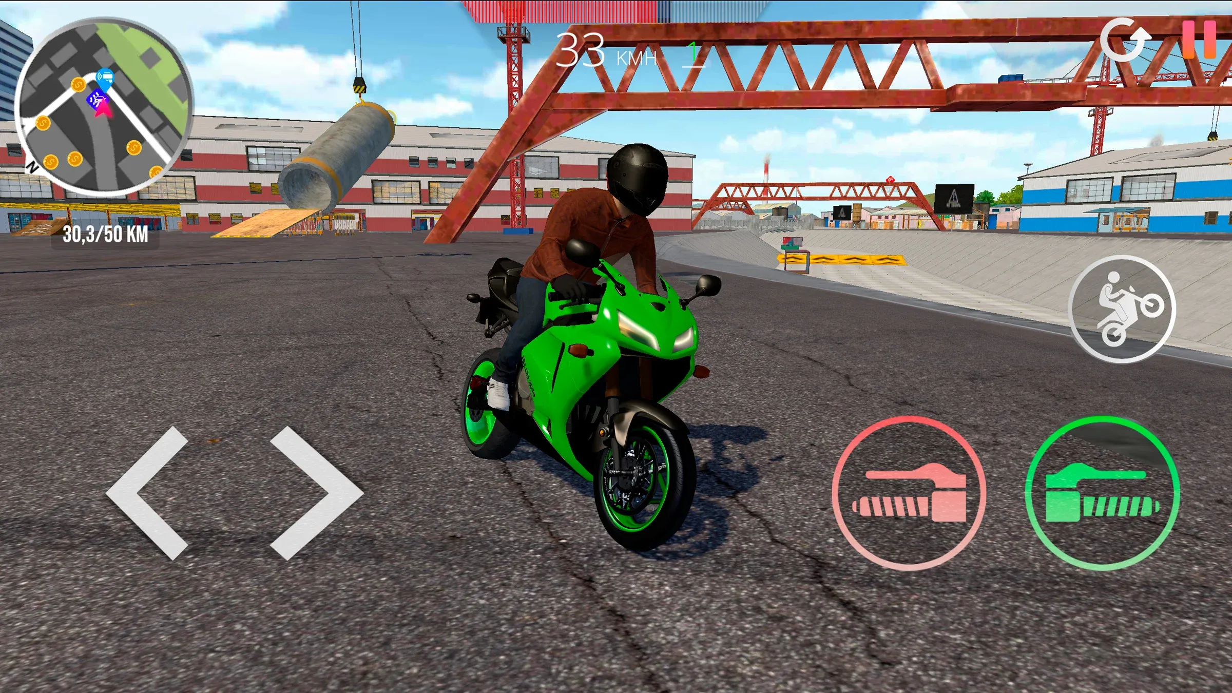 Motorcycle Real Simulator v4.2.6 APK Мод (Много денег) Screenshot 5