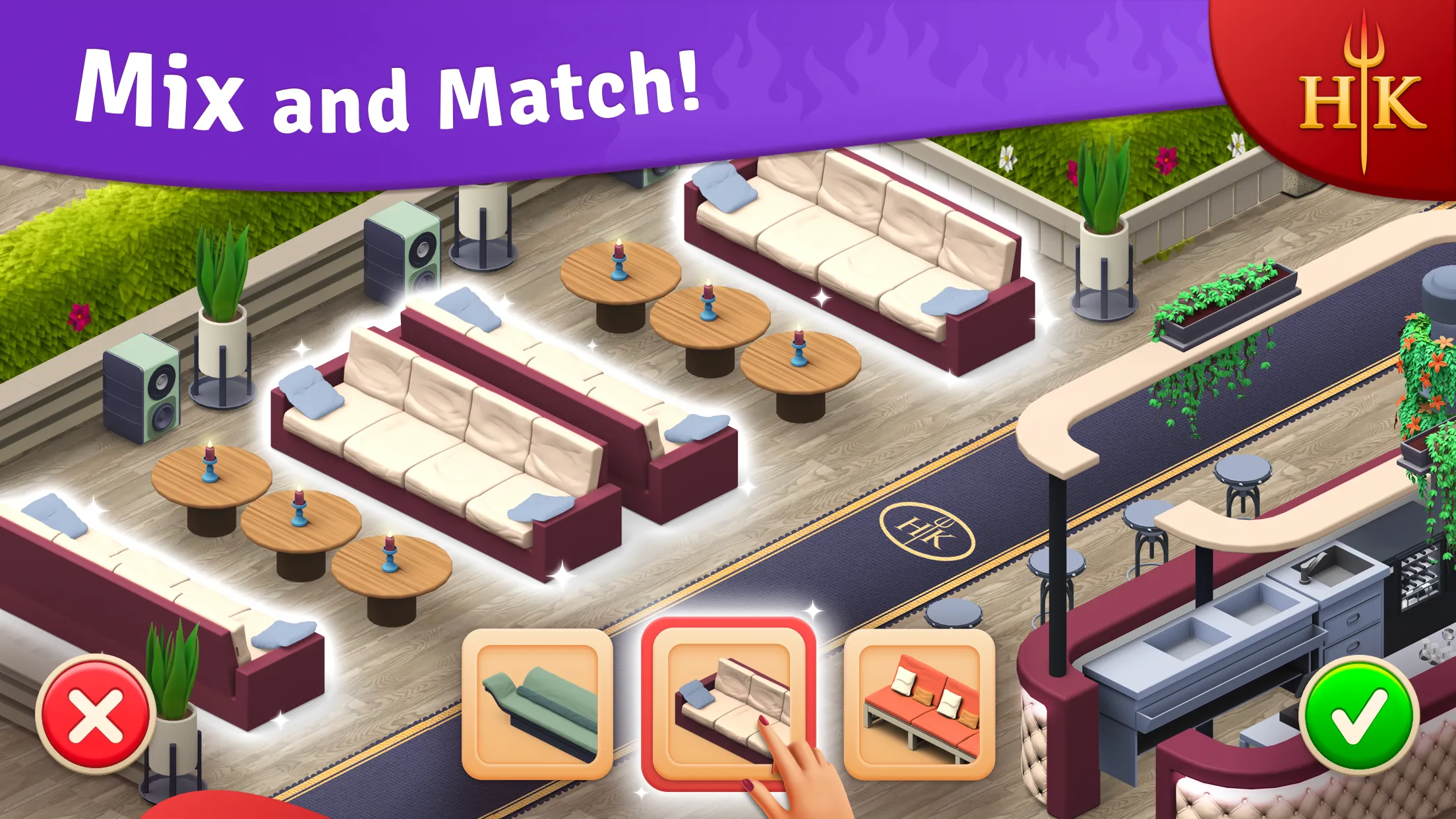 Hell's Kitchen: Match & Design v2.2.7 APK Мод (Много денег) Screenshot 2