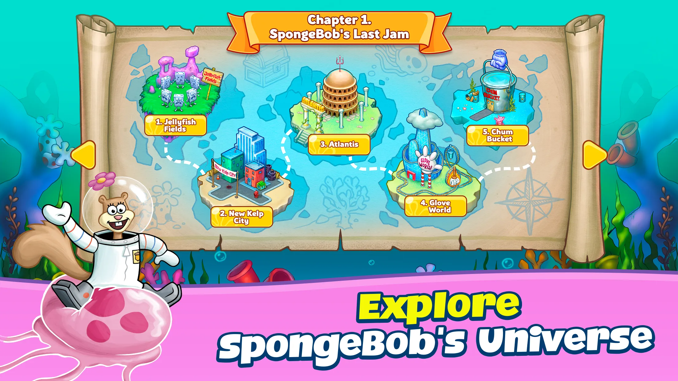 SpongeBob Adventures: In A Jam v2.33.0 APK Мод (Много денег) Screenshot 3