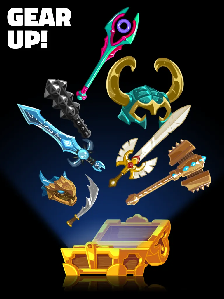 Hopeless Heroes: Атака Тапов v2.2.4 APK Мод (Меню, Один удар) Screenshot 2