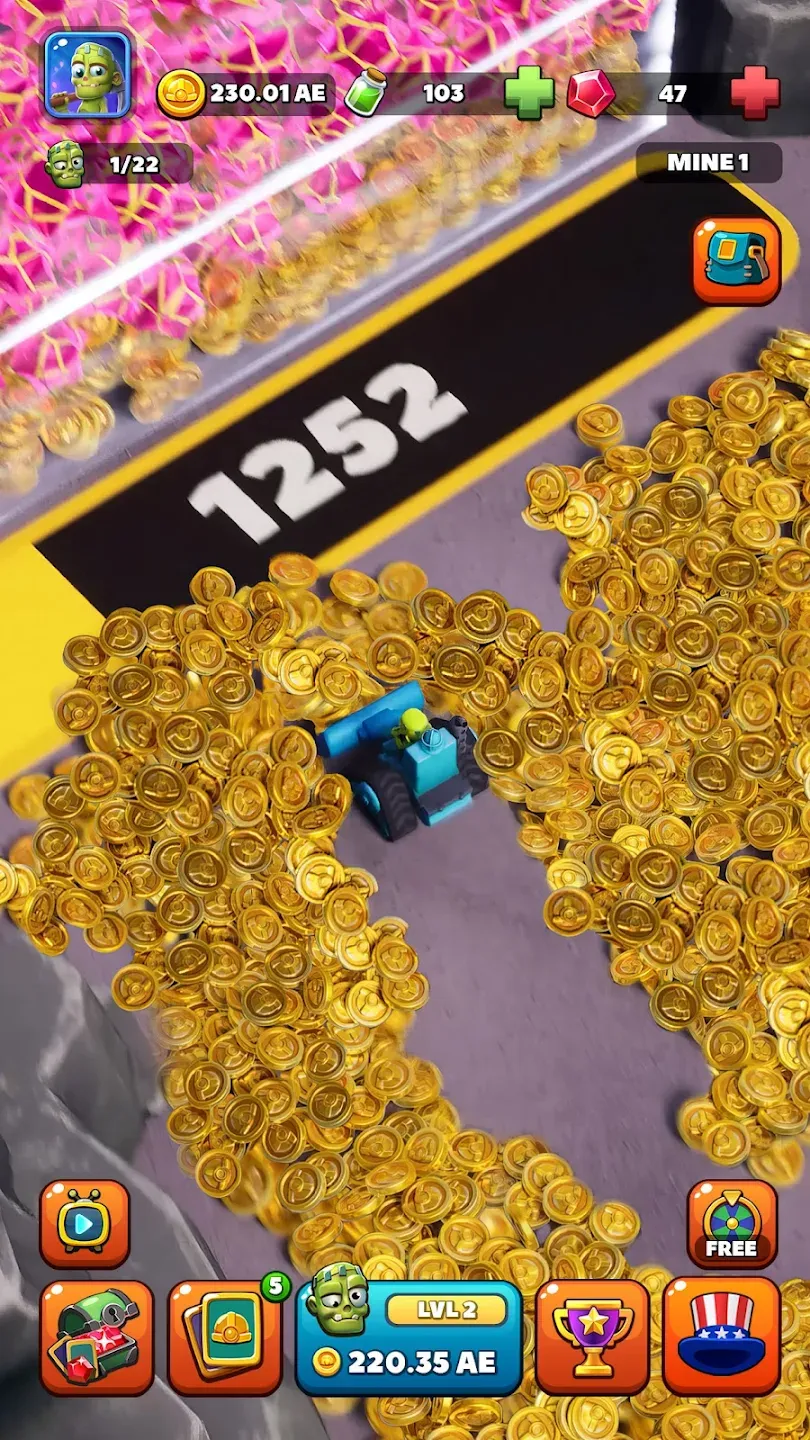 Idle Zombie Miner: Gold Tycoon v2.433 APK Screenshot 1