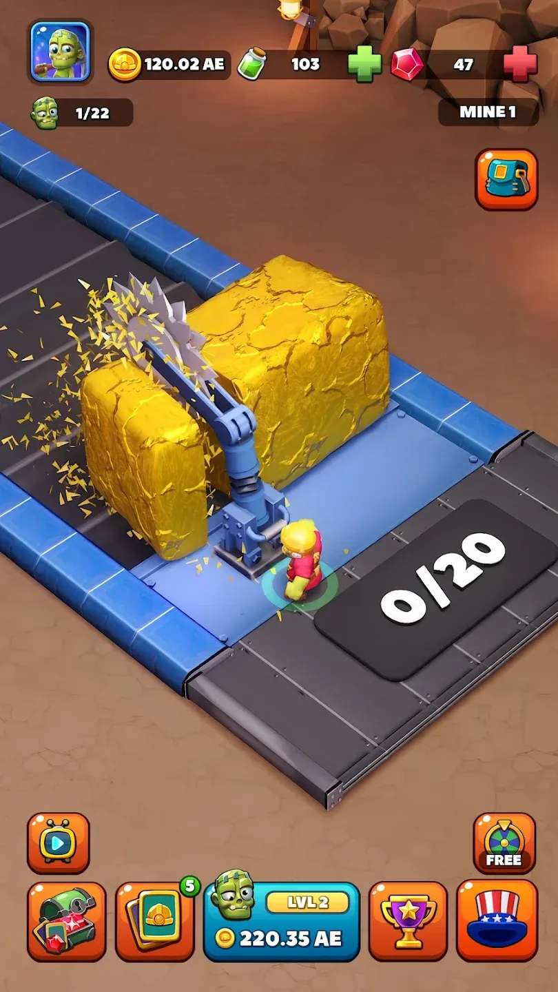 Idle Zombie Miner: Gold Tycoon v2.433 APK Screenshot 3