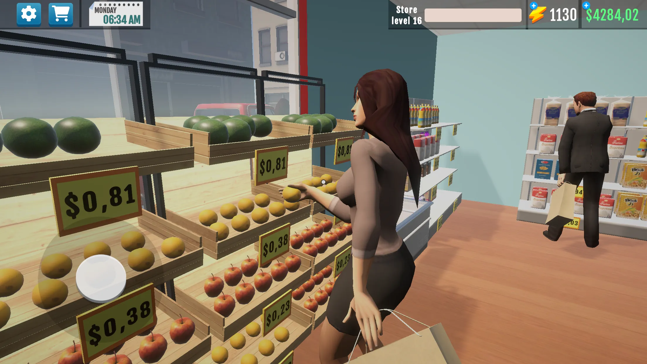 Supermarket Manager Simulator v1.2.8 APK Мод (Меню, Много денег и энергии) Screenshot 2 Supermarket Manager Simulator v1.2.8 APK Мод (Меню, Много денег и энергии) Screenshot 2
