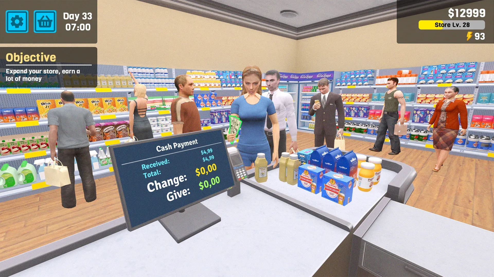Manage Supermarket Simulator v2.7.13 APK Мод (Много денег) Screenshot 2 Manage Supermarket Simulator v2.7.13 APK Мод (Много денег) Screenshot 2