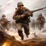 Скачать WW2: Всемирные военные игры Мод (Меню, Много денег и алмазов) на Андроид