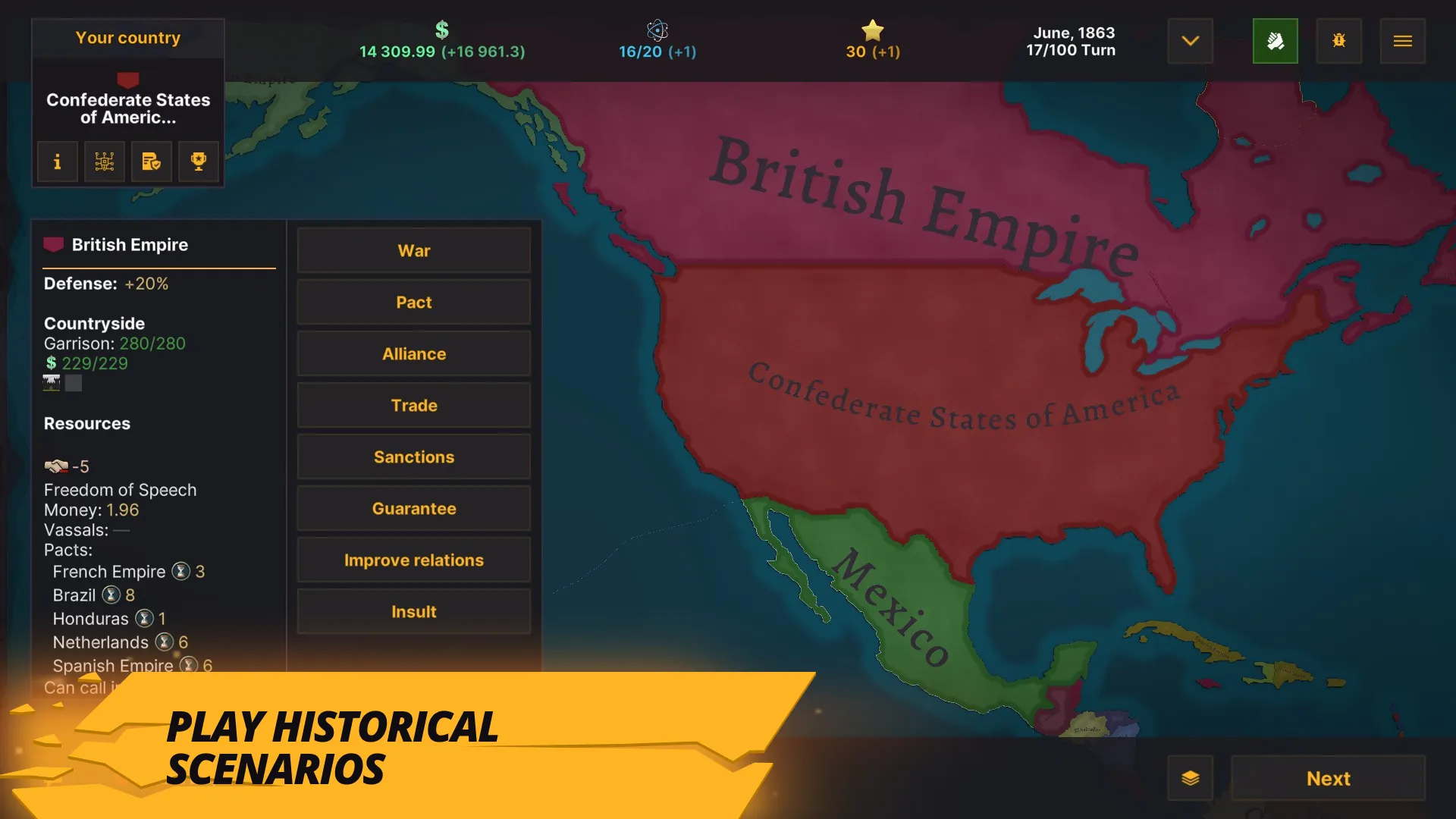 Warnament Глобальная стратегия v1.0.11.482 APK Мод (Без рекламы) Screenshot 3