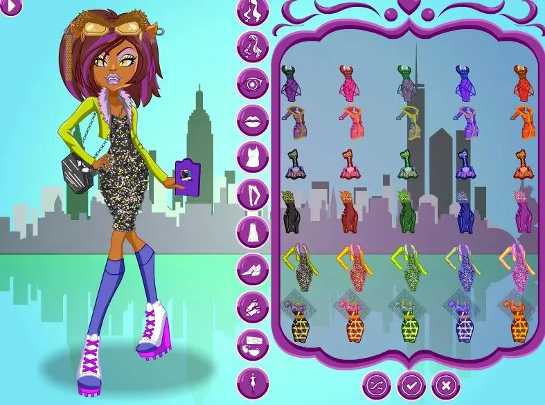 Monster Halloween Dolls Dress Up Girls Game Screenshot 2