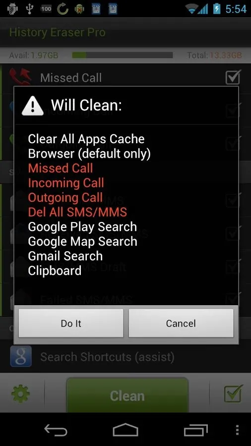 History Eraser Pro - Clean up Screenshot 3