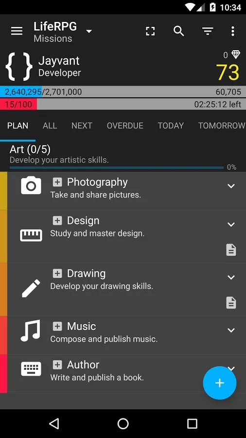 LifeRPG Screenshot 1