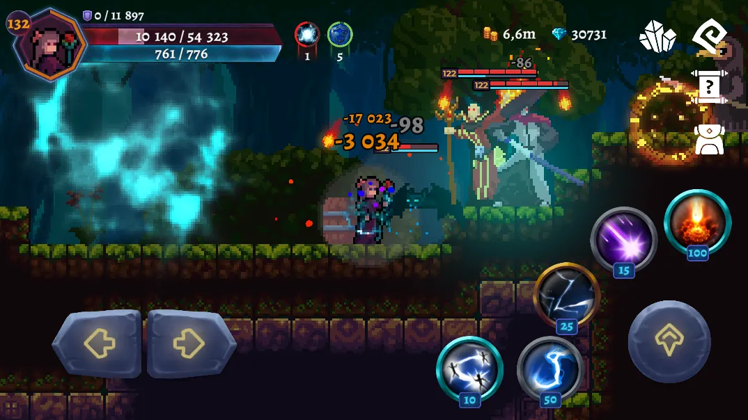 Darkrise - Pixel Action RPG v0.27.24 APK Мод (Мега Меню, Много ресурсов) Screenshot 1
