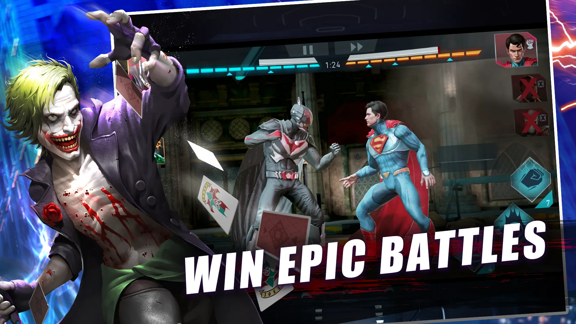 Injustice 2 v6.7.0 APK Мод (Меню, Режим бога, Скиллы без кулдауна, Урон) Screenshot 4