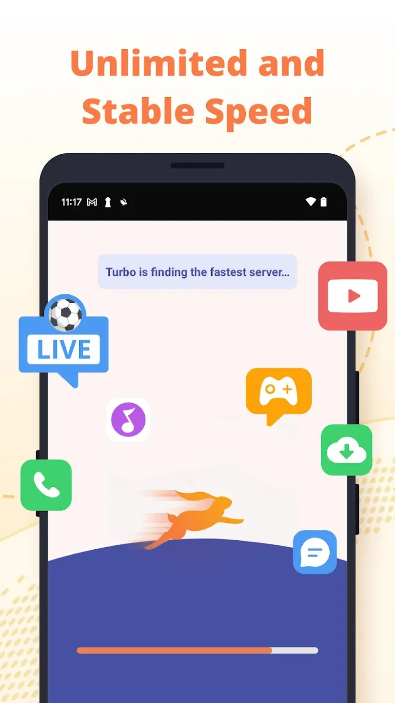 Turbo VPN v4.2.9.13 APK Мод (Всё открыто, Premium) Screenshot 3