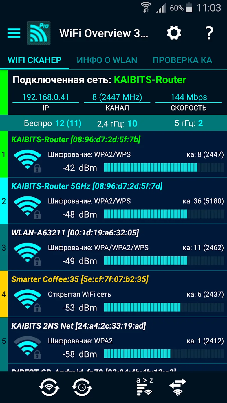 WiFi обзор 360 профессионал [мод: полная версия] Screenshot 1
