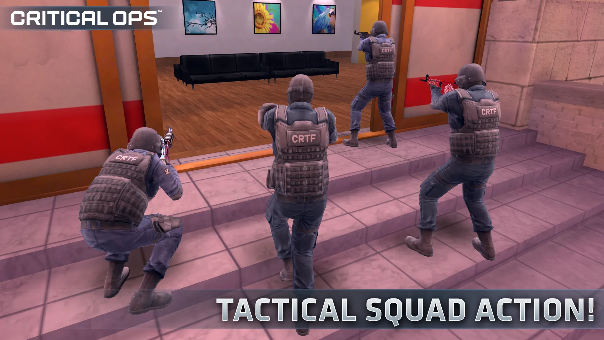 Critical Ops: Multiplayer FPS v1.70.0.f3216 APK Мод (Меню, Map Hack) Screenshot 1
