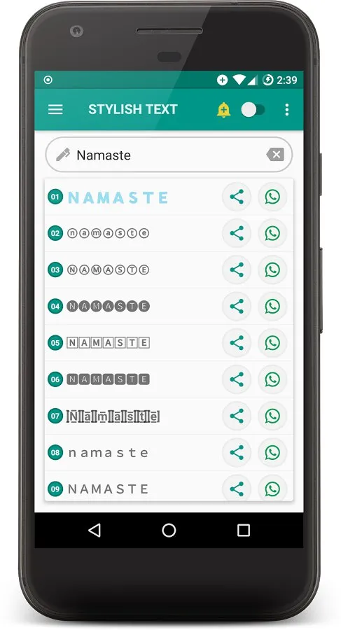 Stylish Text - Fonts Keyboard Screenshot 1