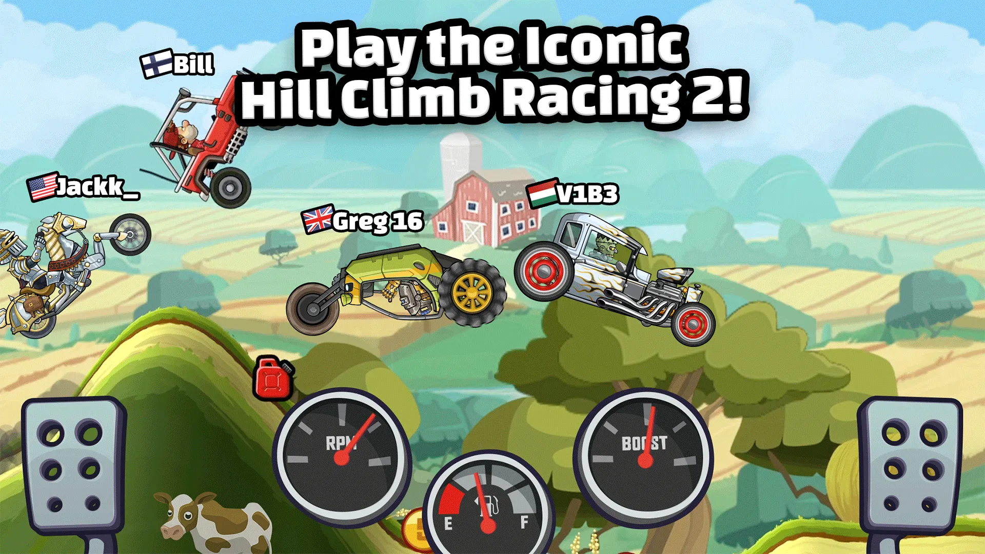 Hill Climb Racing 2 v1.72.4 APK Мод (Много денег) Screenshot 1