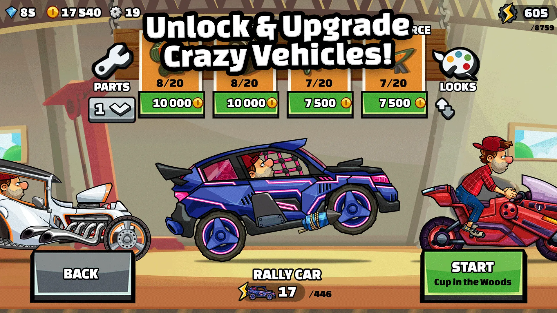Hill Climb Racing 2 v1.72.4 APK Мод (Много денег) Screenshot 2