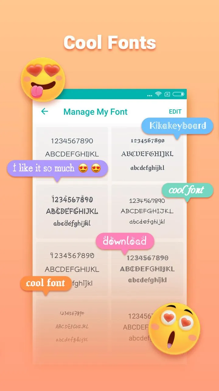 iKeyboard – GIF keyboard, Funny Emoji, FREE Stickers Screenshot 5