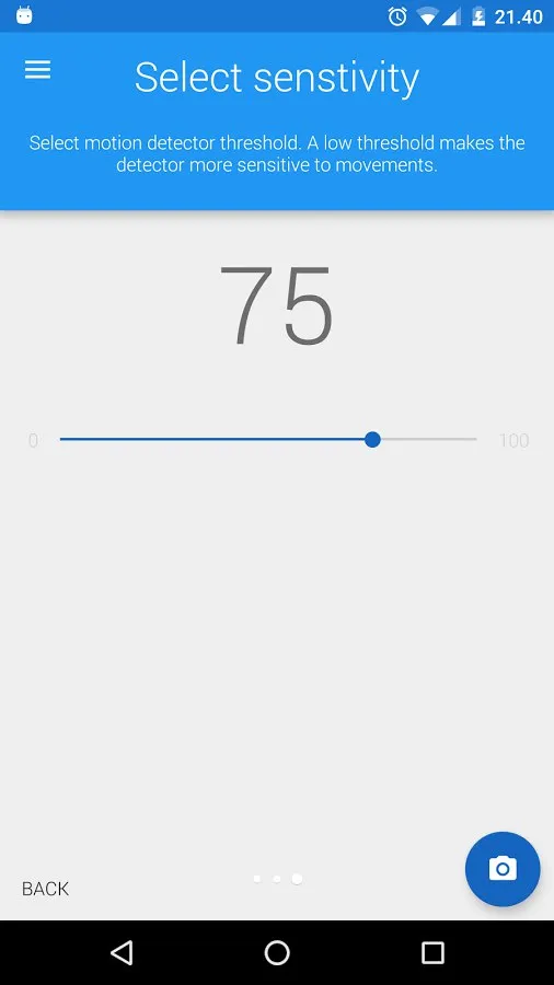 Motion Detector Pro Screenshot 3